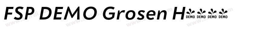 FSP DEMO Grosen H字体转换 FSP DEMO Grosen H字体转换